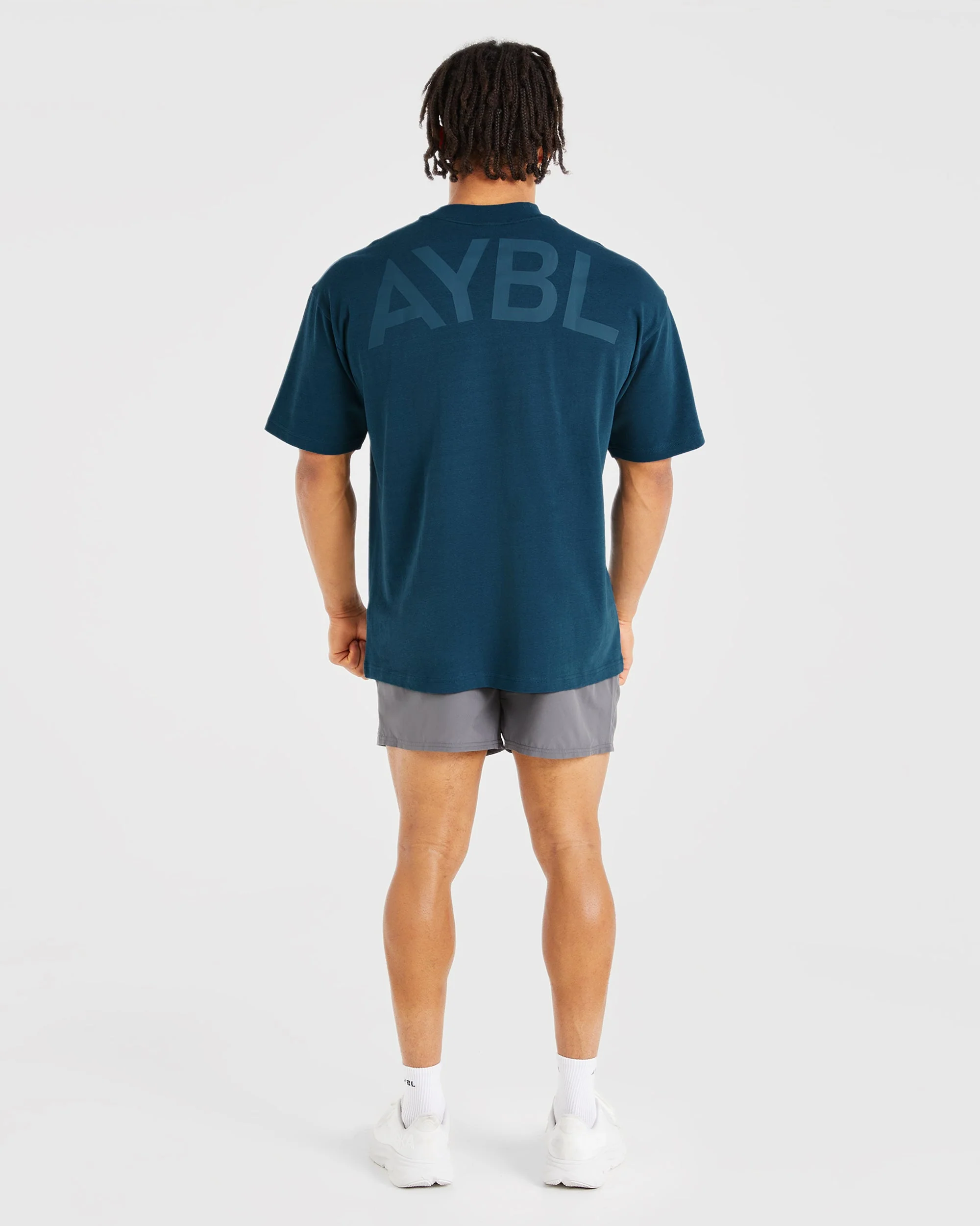 Essential Oversized T Shirt - Marine Bleu - Image 3