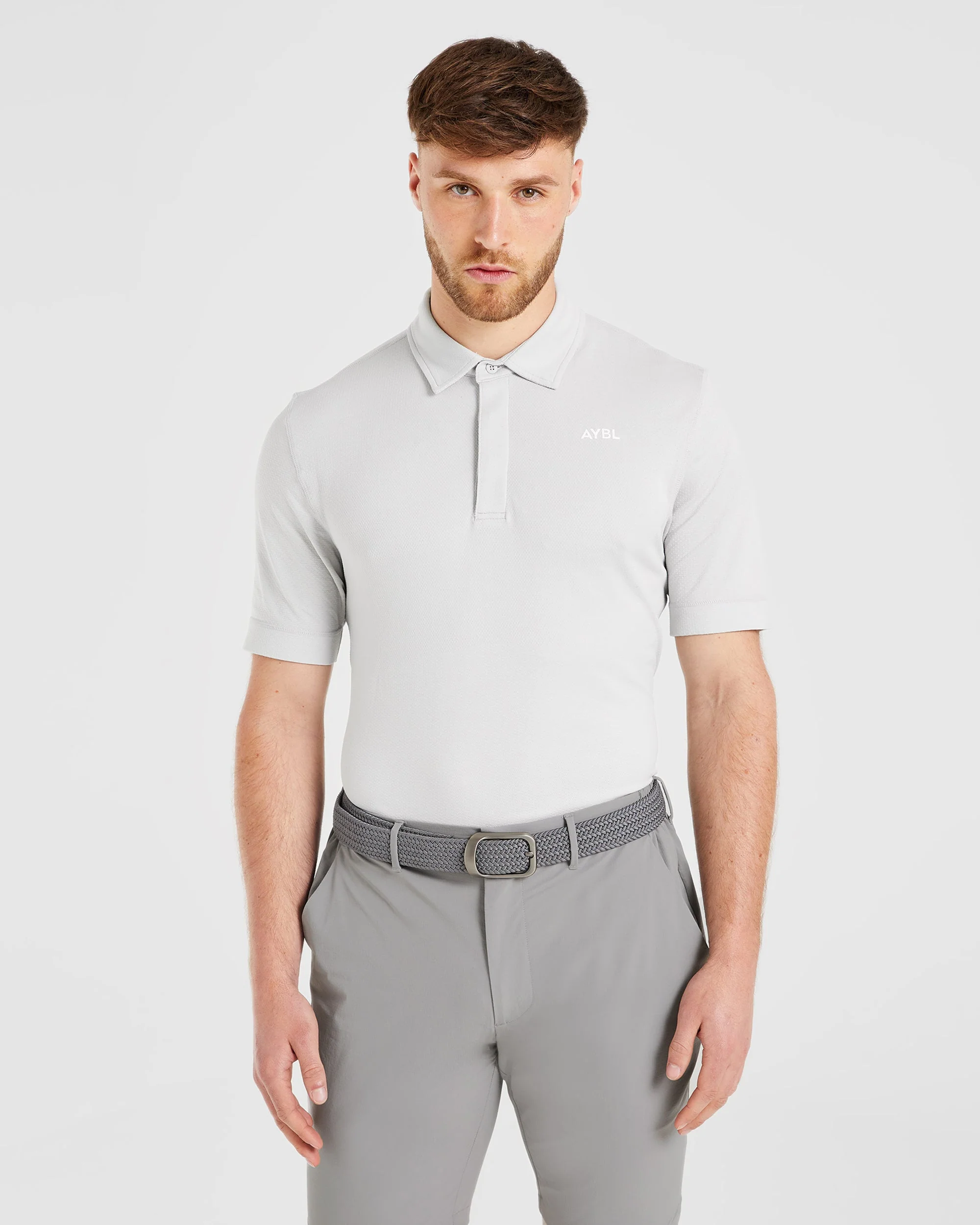 Performance Seamless Polo Shirt - Gris