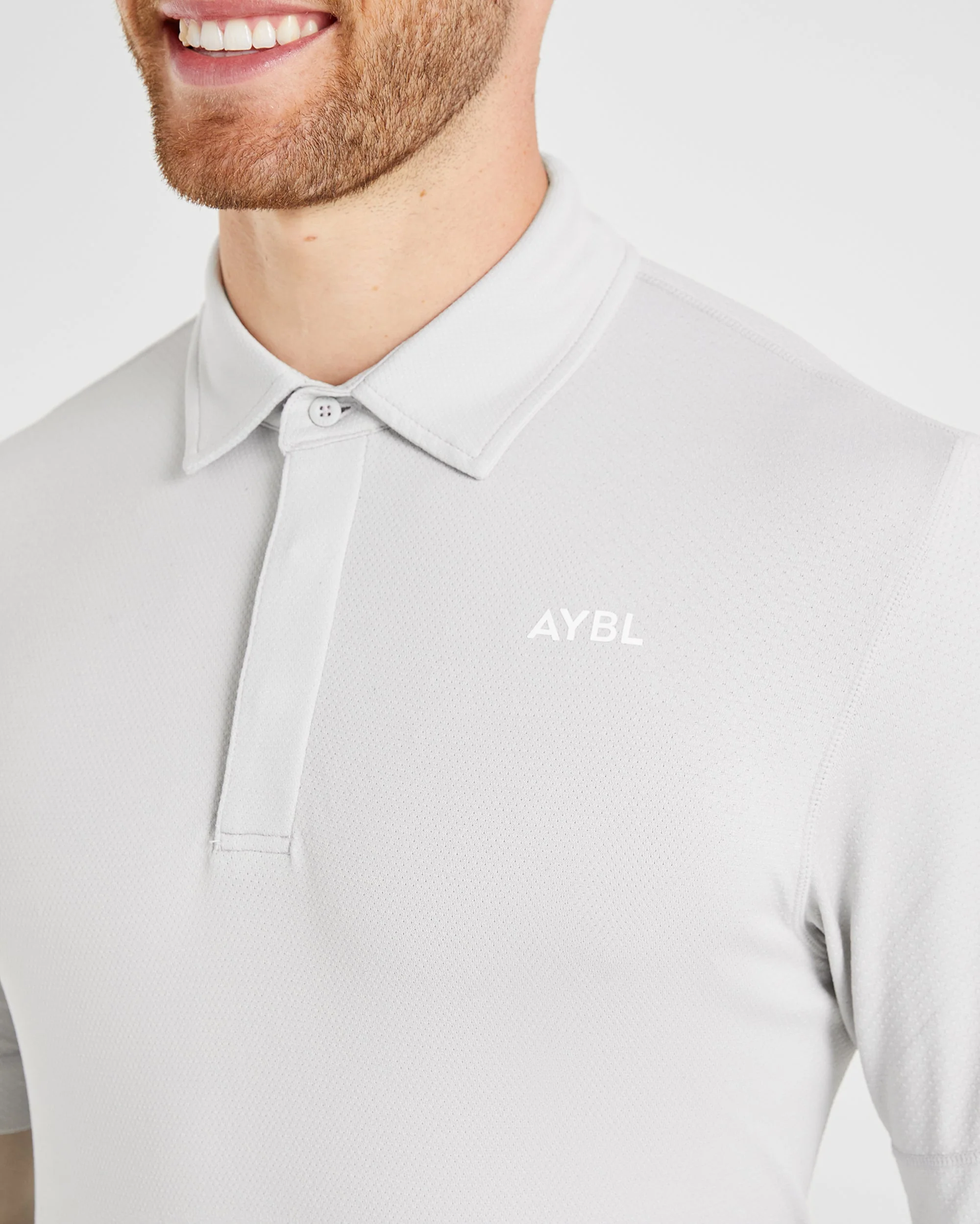 Performance Seamless Polo Shirt - Gris - Image 5