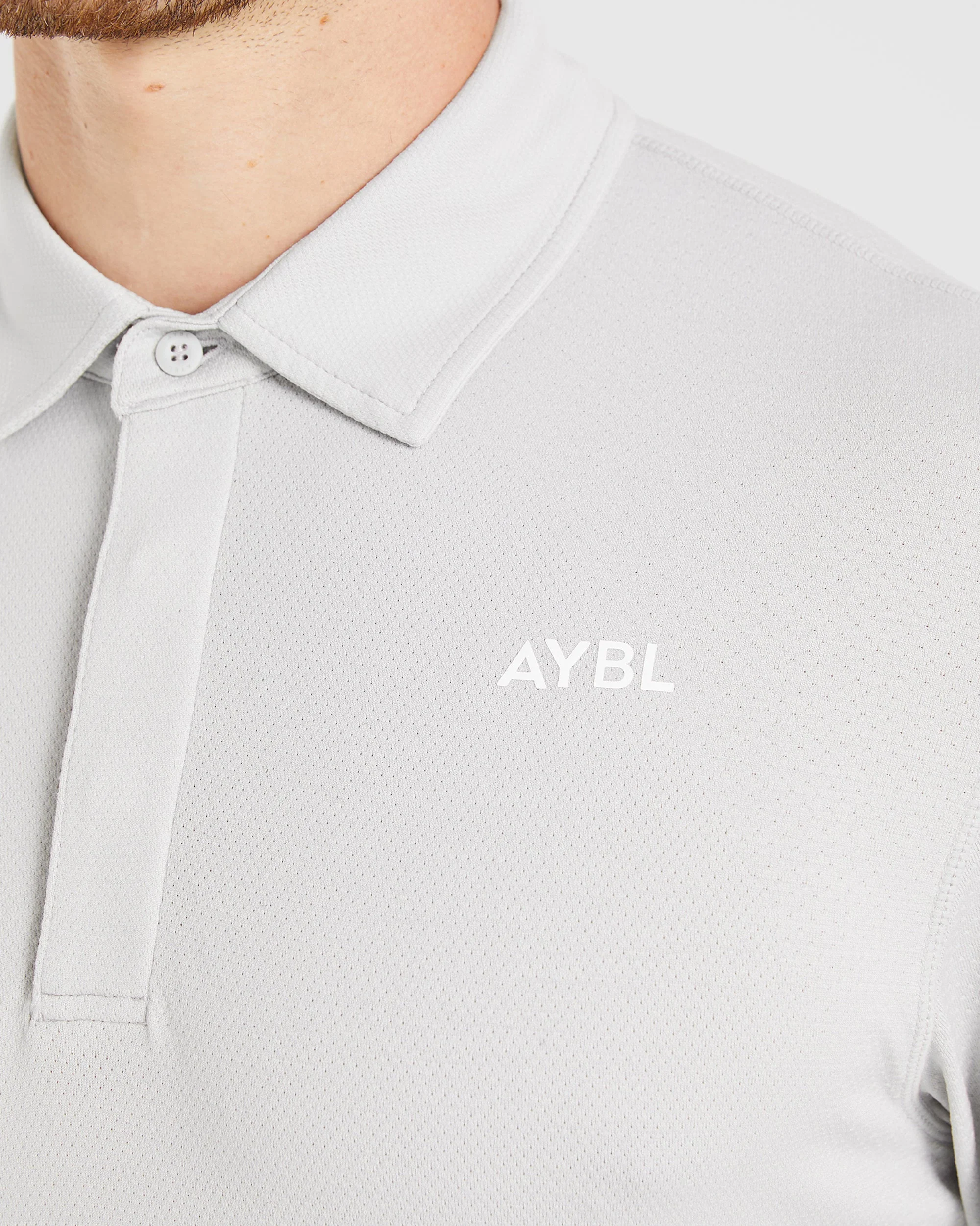 Performance Seamless Polo Shirt - Gris - Image 6