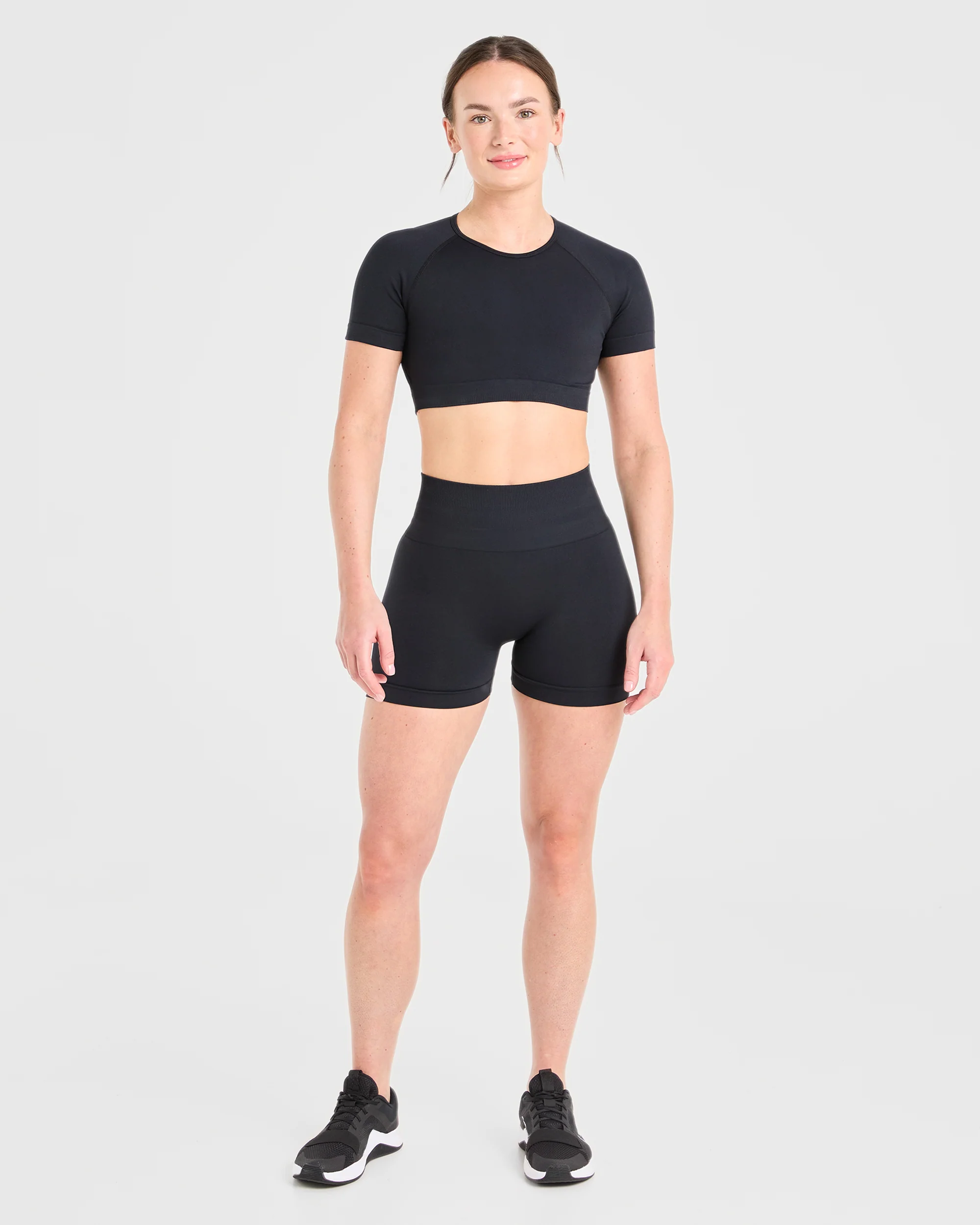 Power Seamless Crop Top - Noir - Image 3