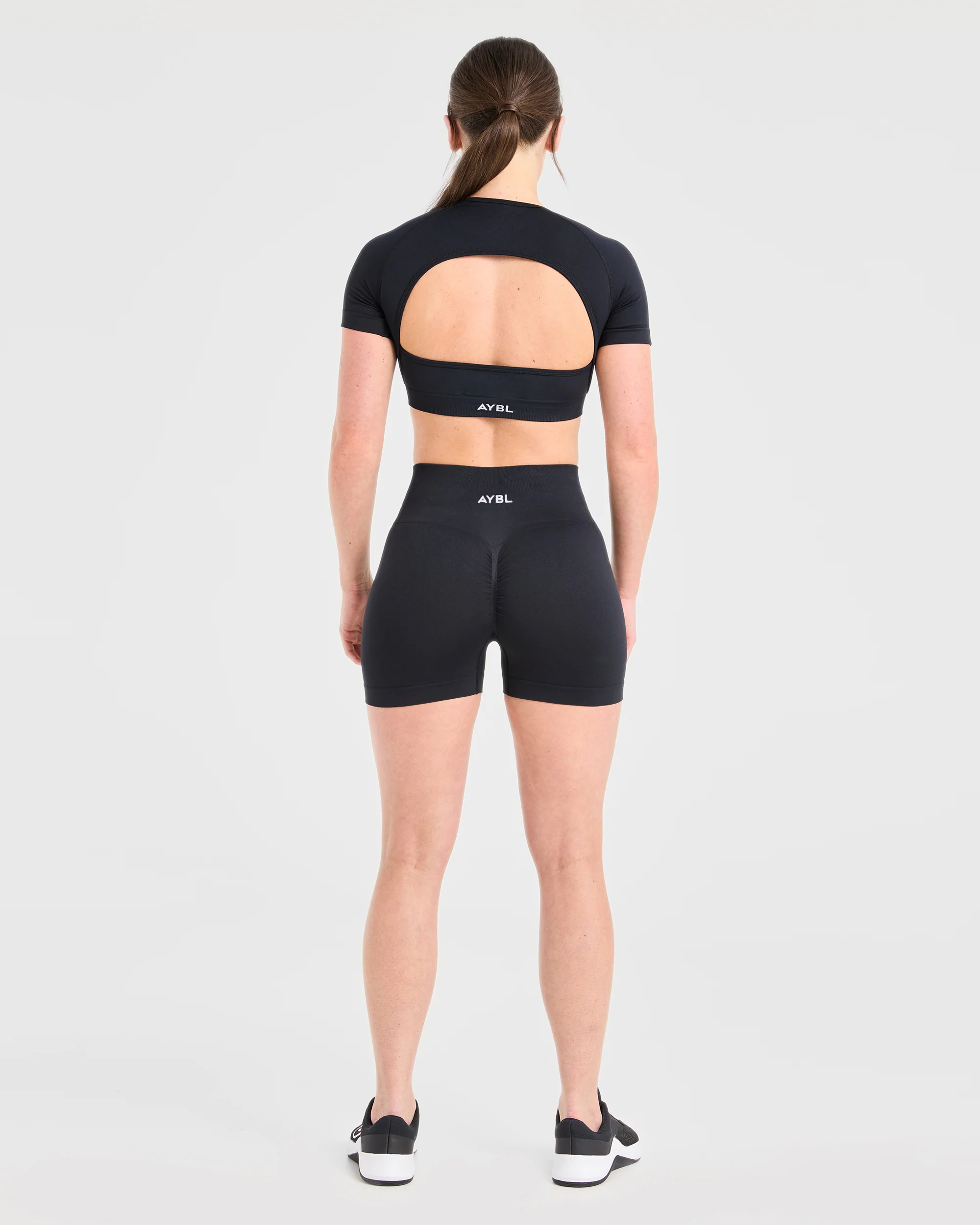 Power Seamless Crop Top - Noir - Image 4