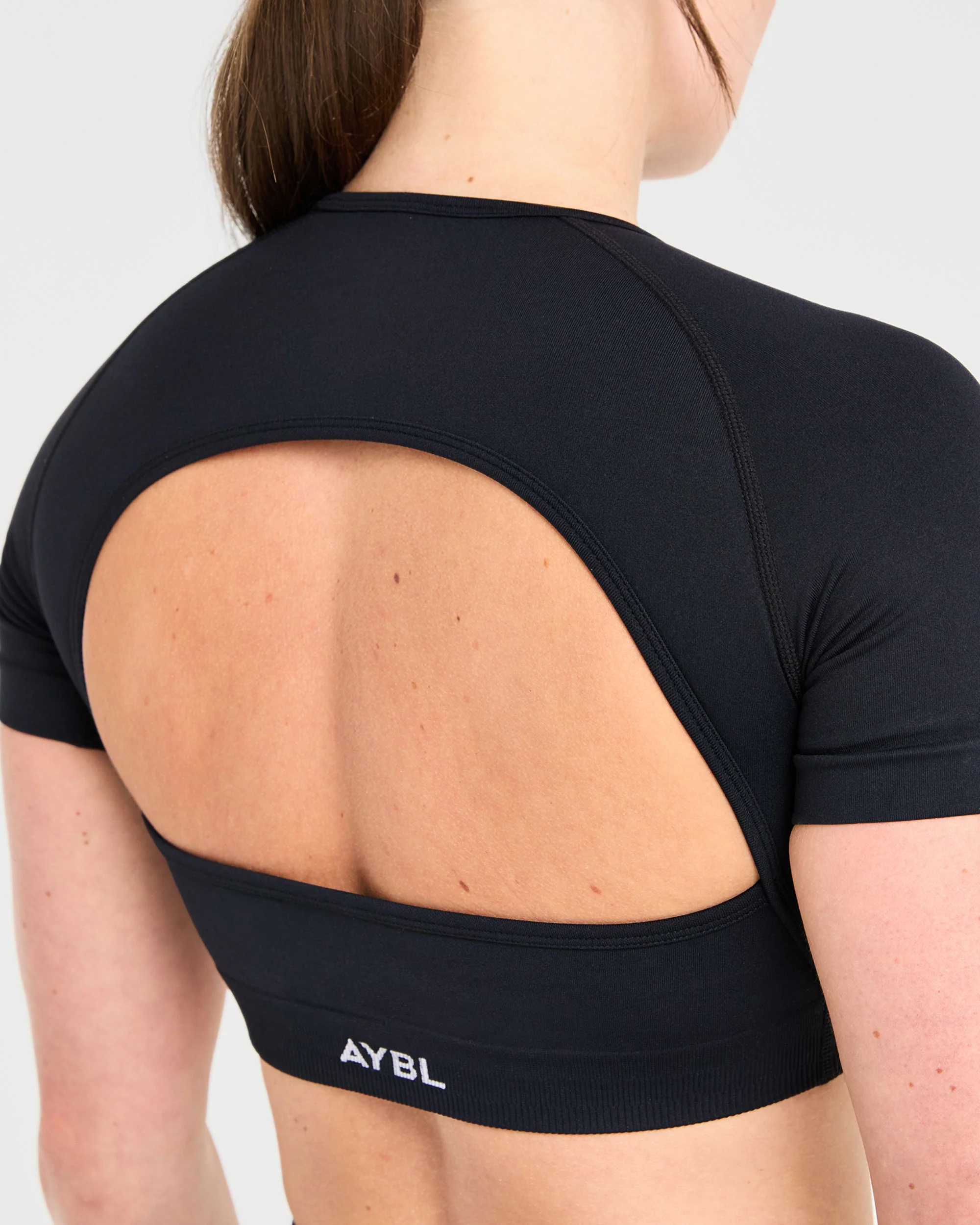 Power Seamless Crop Top - Noir - Image 6