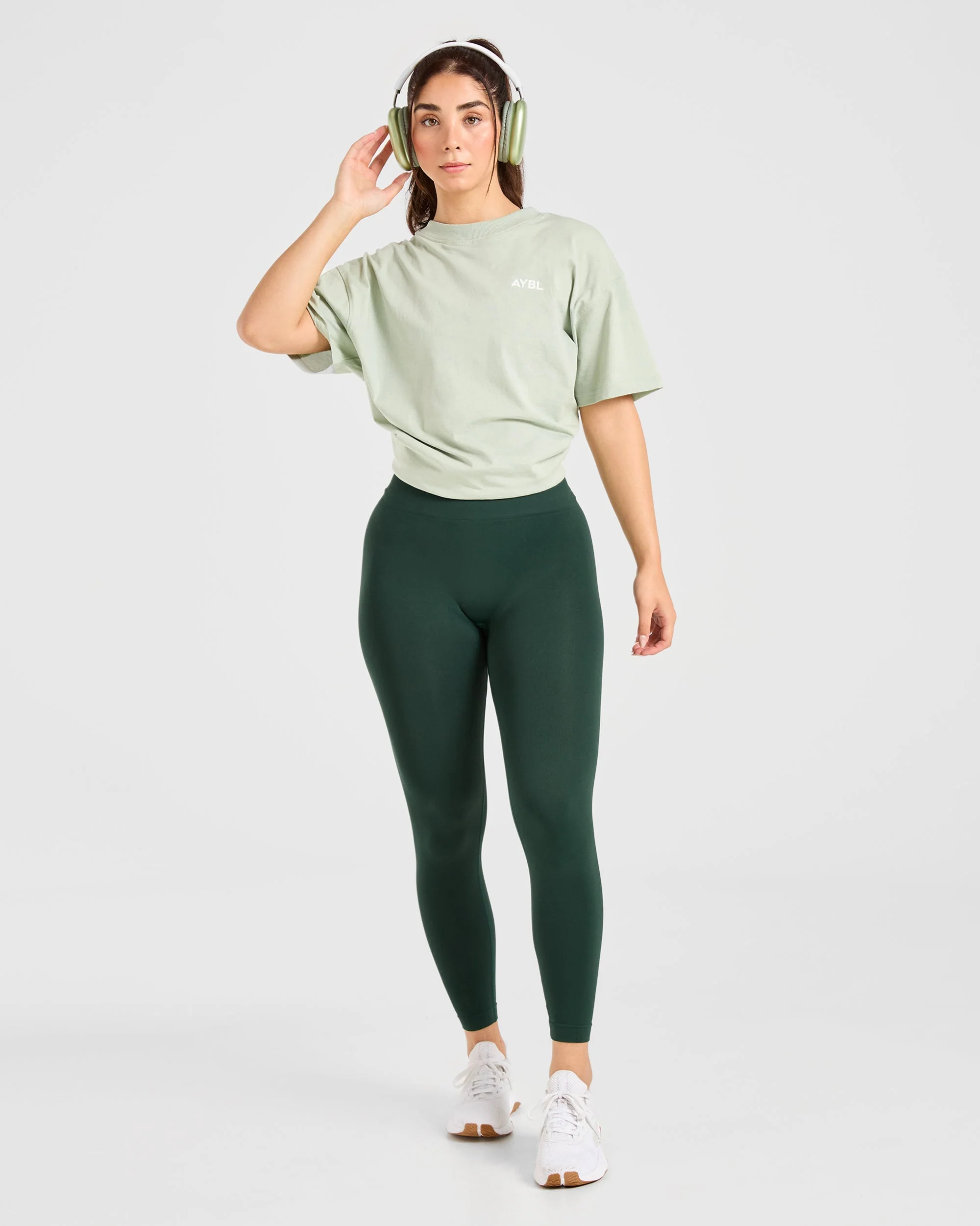 Power Seamless Leggings - Evergreen - Image 8