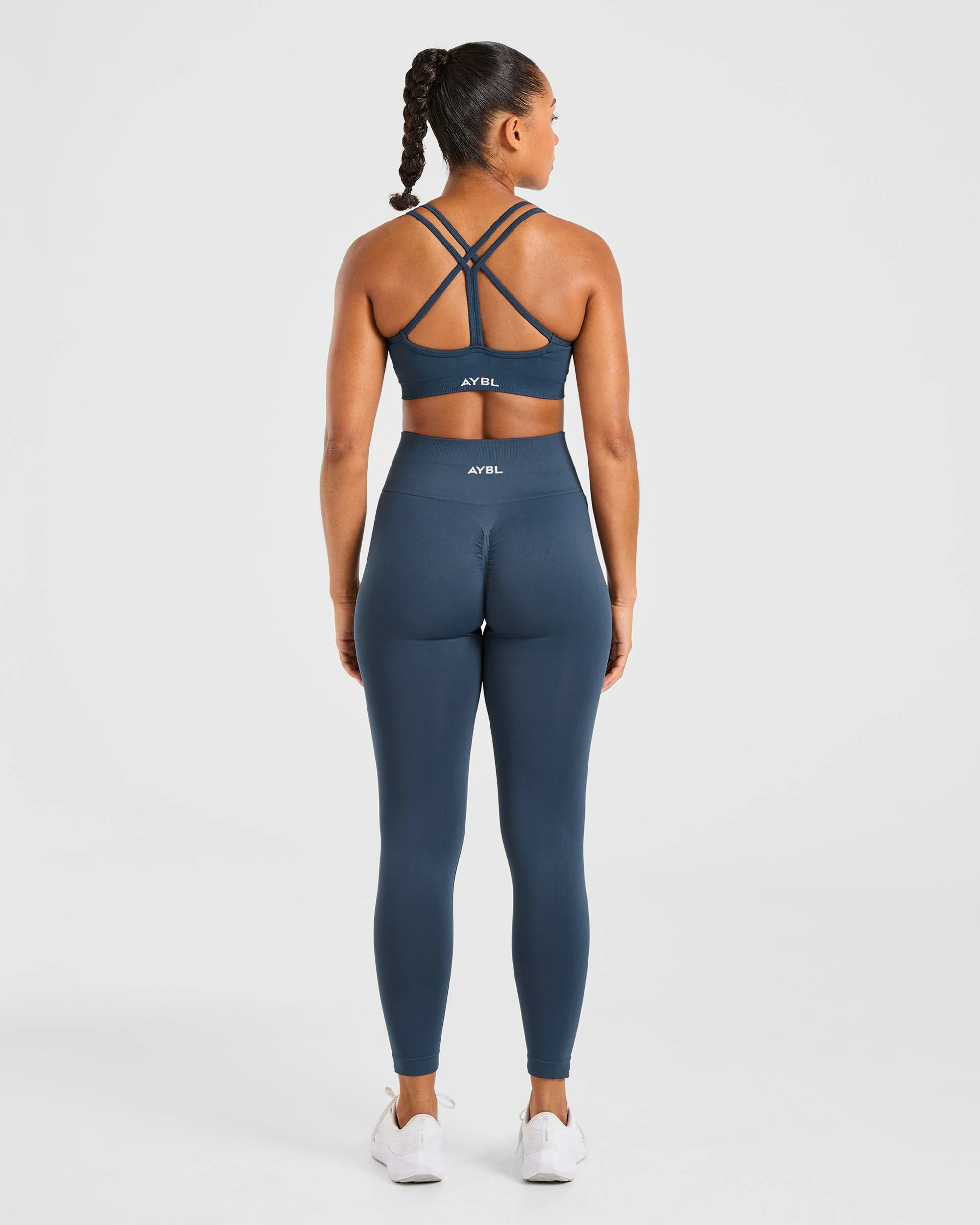 Power Seamless Leggings - Ocean Teal - Image 4
