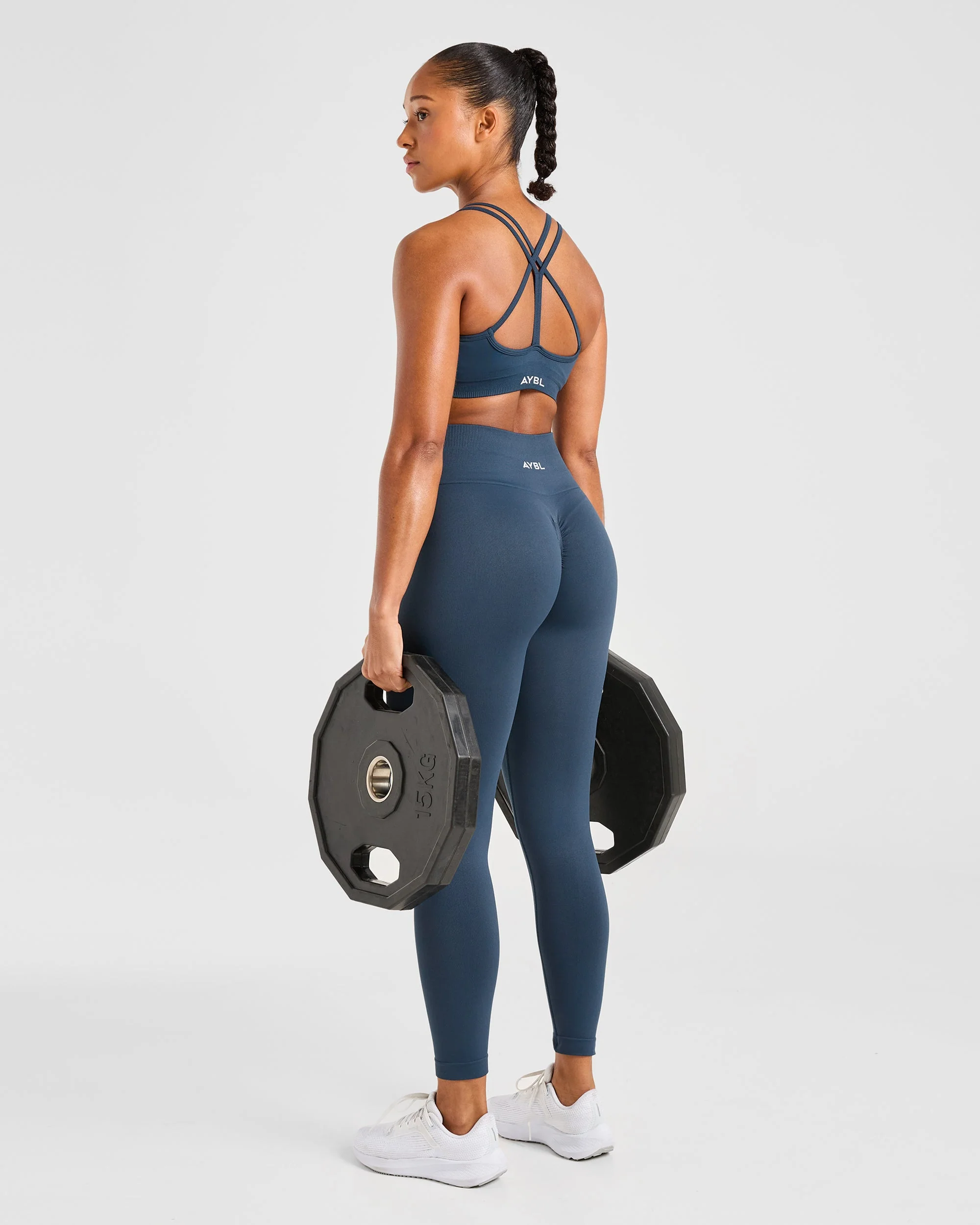 Power Seamless Leggings - Ocean Teal - Image 7