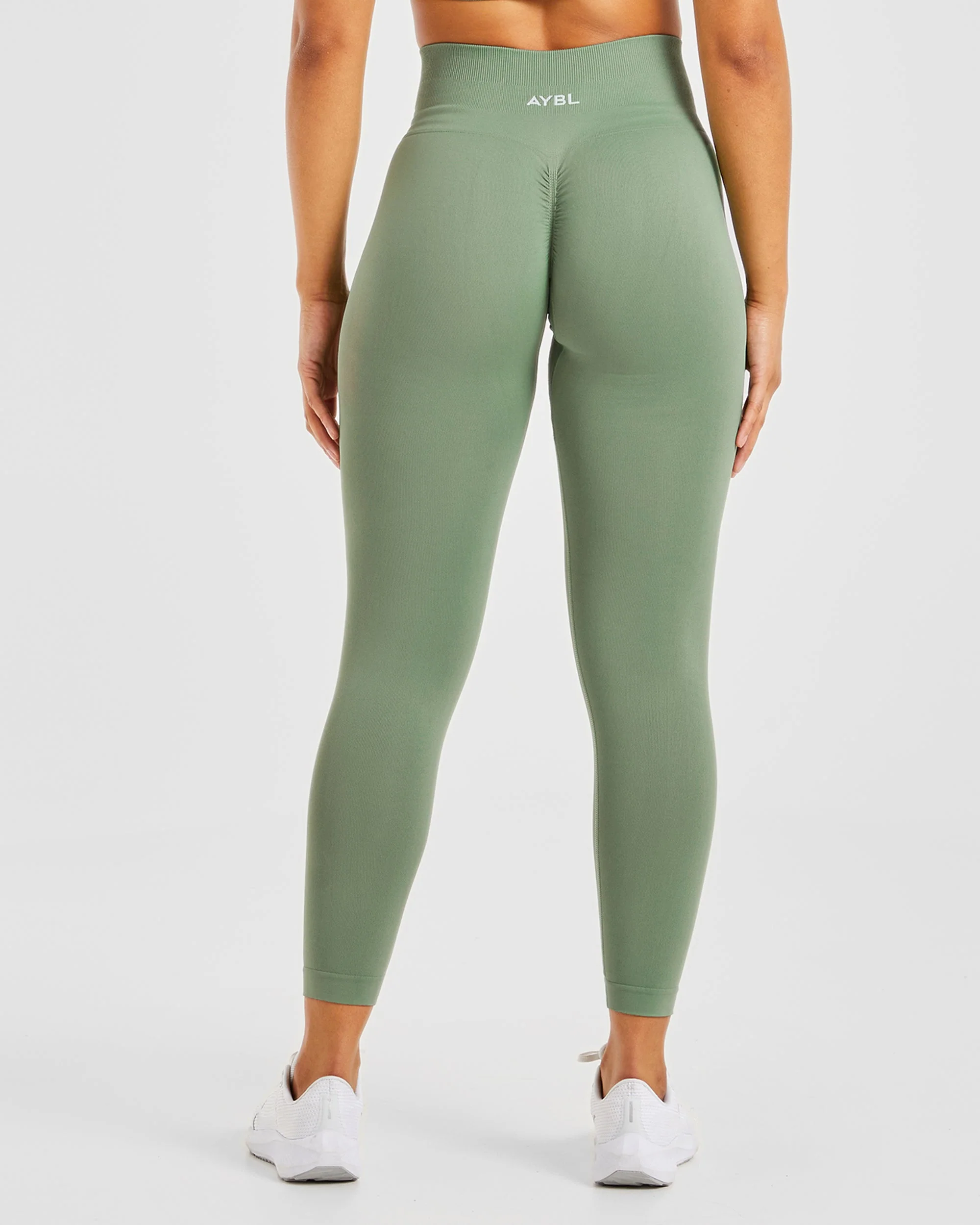 Power Seamless Leggings - Olive - Image 2