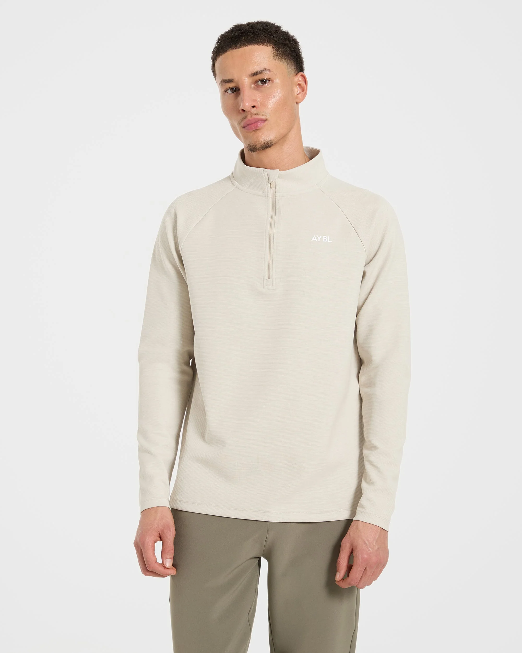 Precision Hybrid 1/4 Zip Pullover - Sand