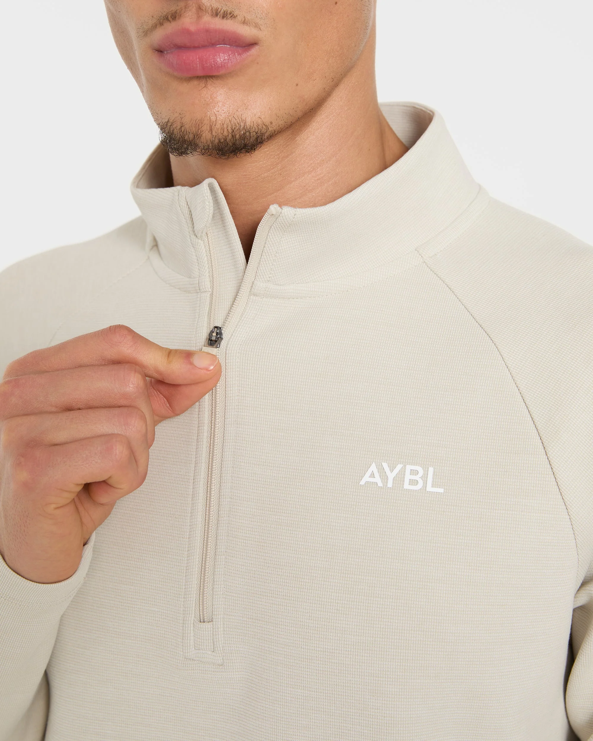 Precision Hybrid 1/4 Zip Pullover - Sand - Image 6