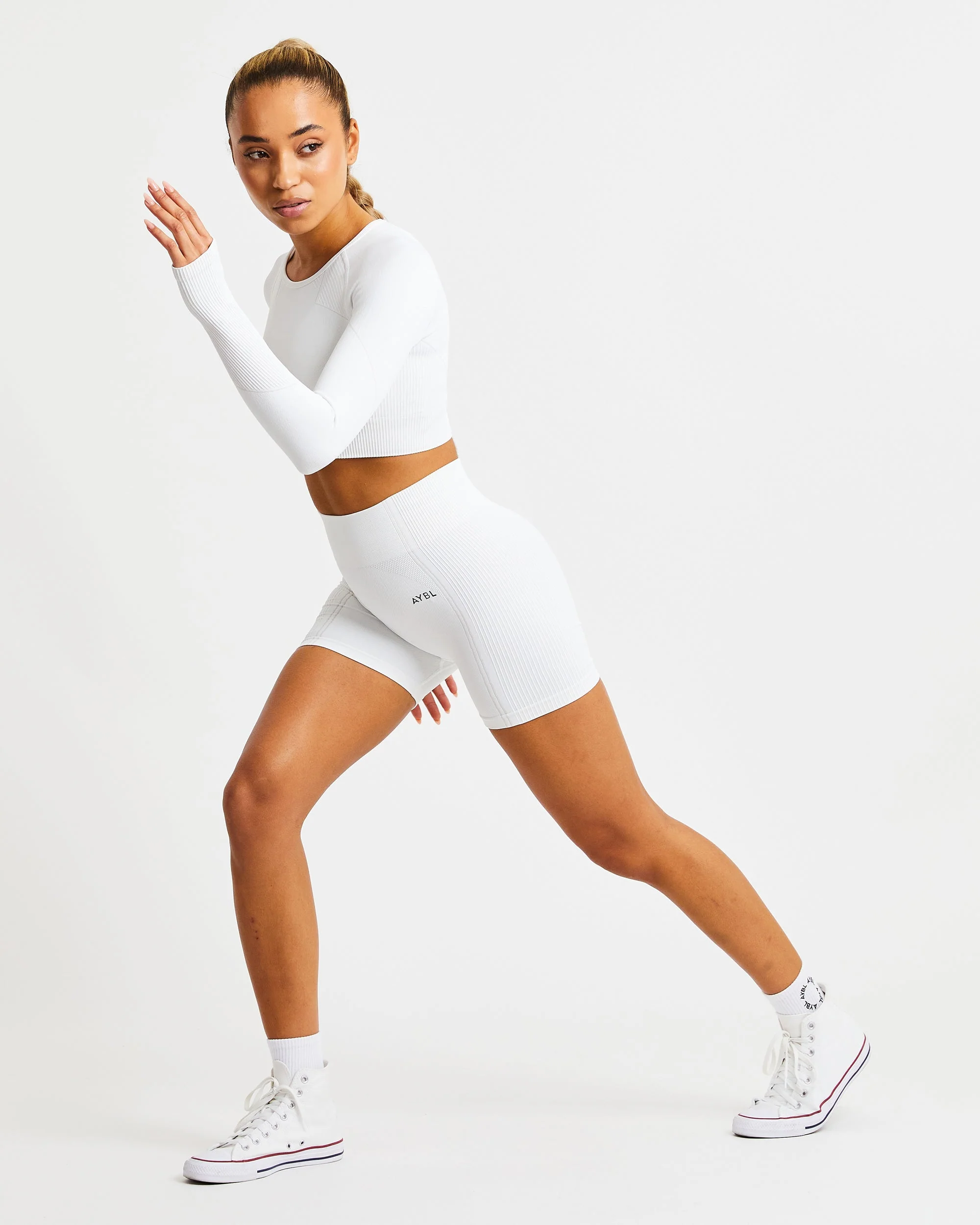 Reflex Seamless Shorts - Blanc - Image 7