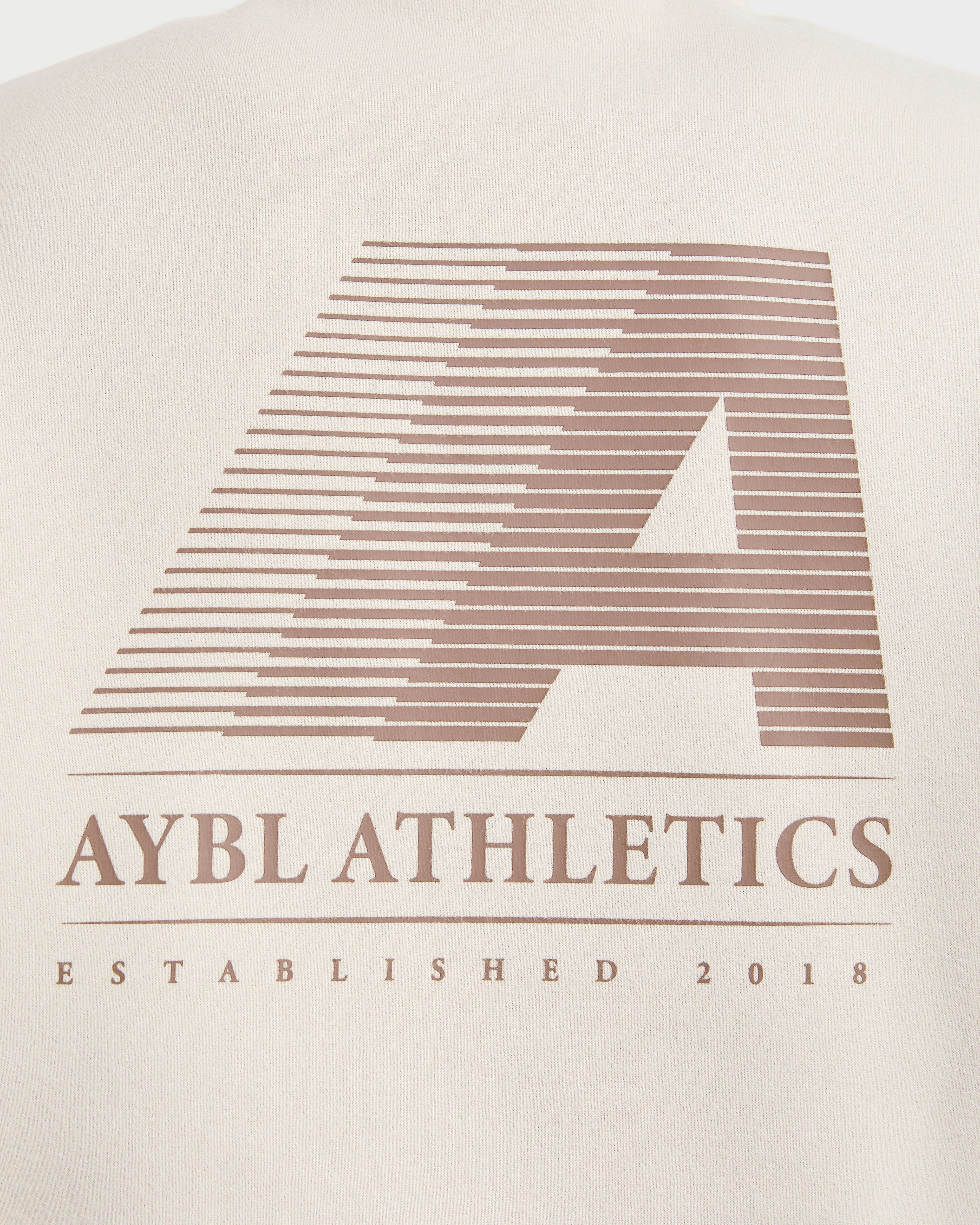 Retro Athletics Oversized 1/4 Zip Pullover - Sand - Image 6