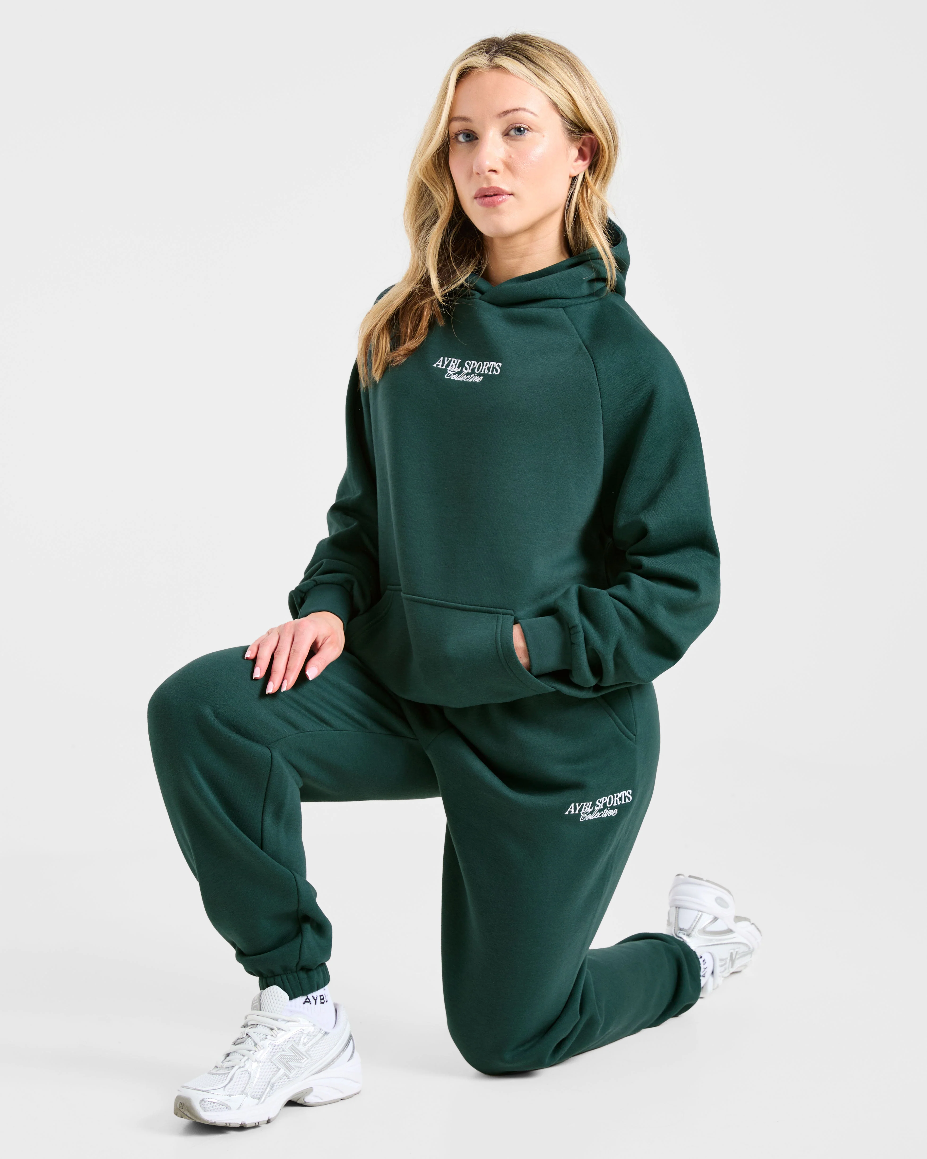 Sports Collective Oversized Hoodie - Deep Forest - Image 8