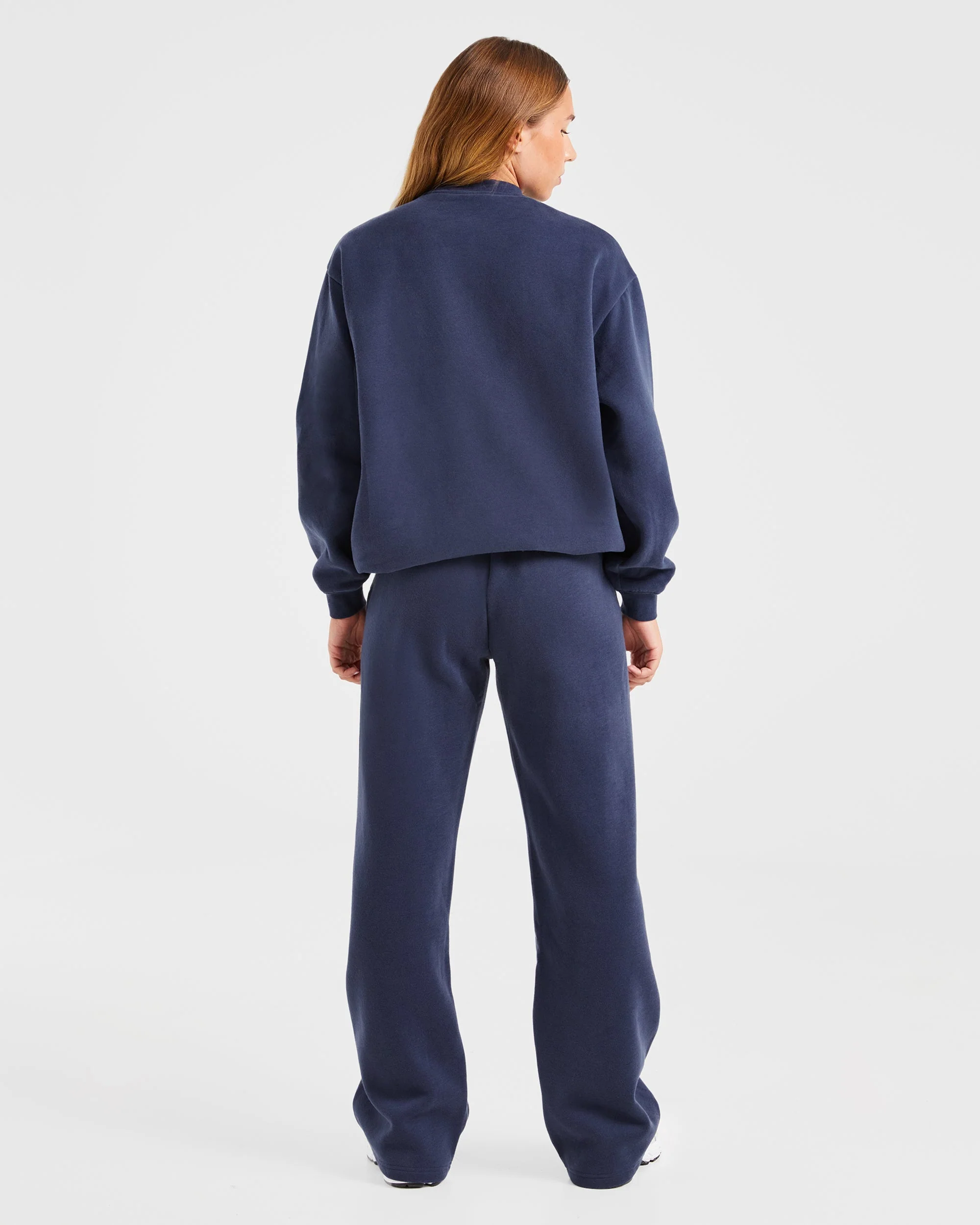 Varsity Oversized Sweatshirt - Navy - Image 4